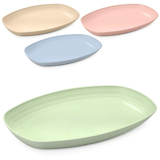 Тарілки з пшеничного лушпиння TD01252 Еко 4 шт. 18 см