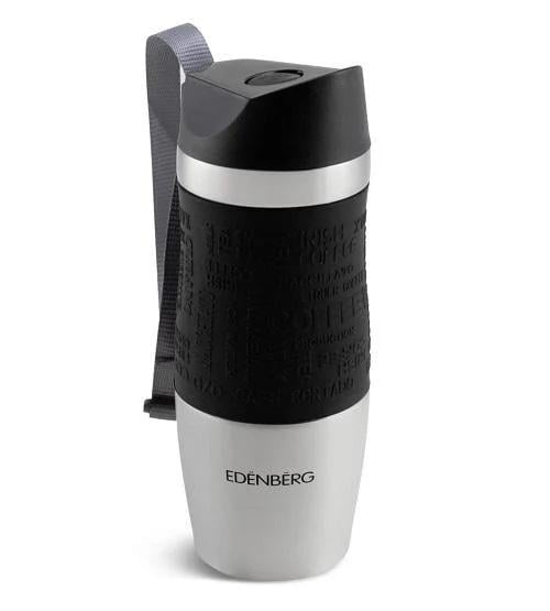 Термокружка Edenberg EB-623 с ручкой-ремешком и силиконовым держателем 380 мл (EB-623-4)