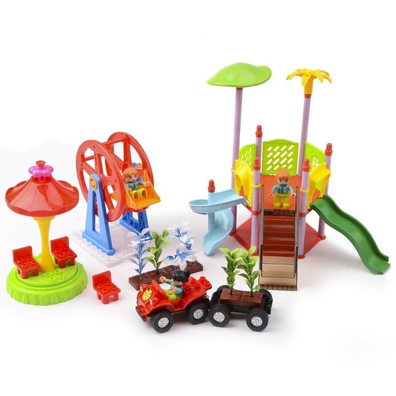 Игровой набор Парк аттракционов с фигурками и машинкой (IE259)