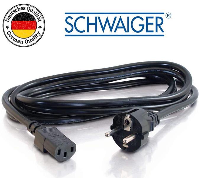 Кабель живлення Schwaiger CEE 7/7 IEC C13 Black (0539) - фото 5