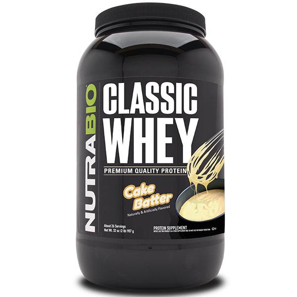 Протеин NutraBio Classic Whey Protein 907 г 26 порций Cake Batter (000027168)