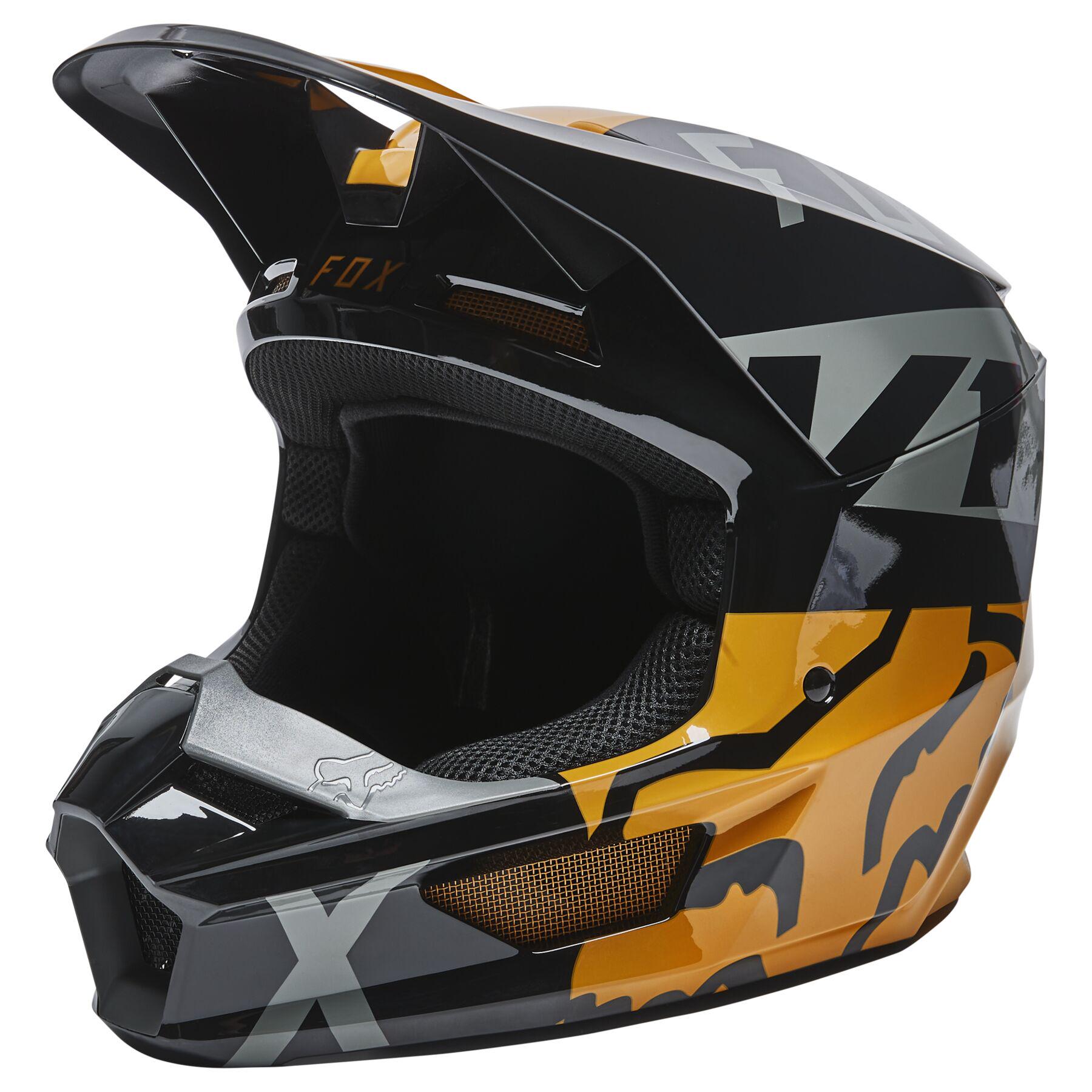 Мотошолом Fox V1 MIPS SKEW HELMET XS Gold (16458)