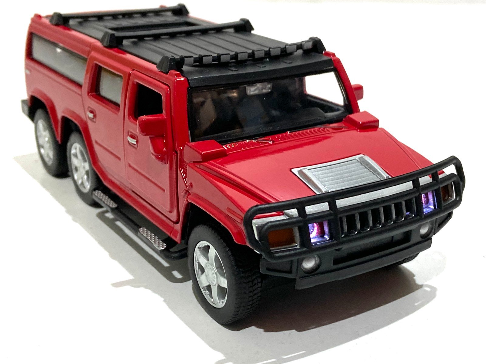 Машинка металлическая Автопром Hummer 1:32 18 см Красный (68335)