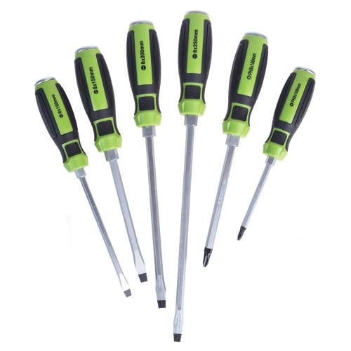 Набор отверток ударных Alloid крест и шлиц 6 пр. (НОУ-6К)