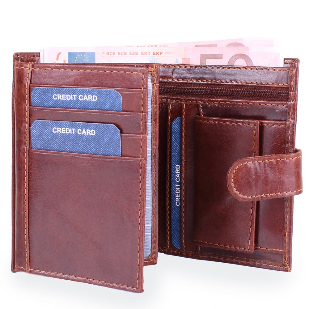 Гаманець чоловічий шкіряний BUFFALO WILD 7197 Коричневий - фото 8