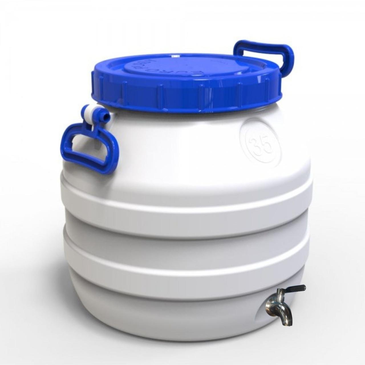 Бидон пищевой Евро Пласт с нержавеющим краном AISI 304 35 л (173462) - фото 1 Бидон пищевой Евро Пласт с нержавеющим краном AISI 304 35 л (173462) - фото 1