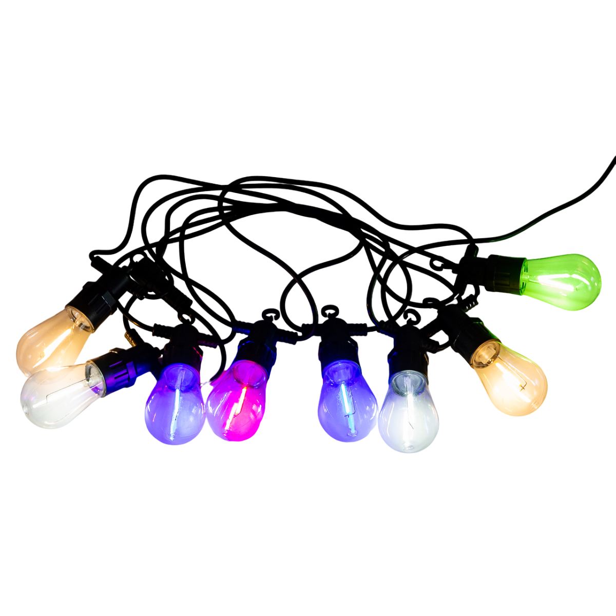 Гірлянда вулична GarlandoPro S14ML 10 LED в ретро стилі 5 м з ПВХ Різнокольорова (100-107-S14ML) - фото 1