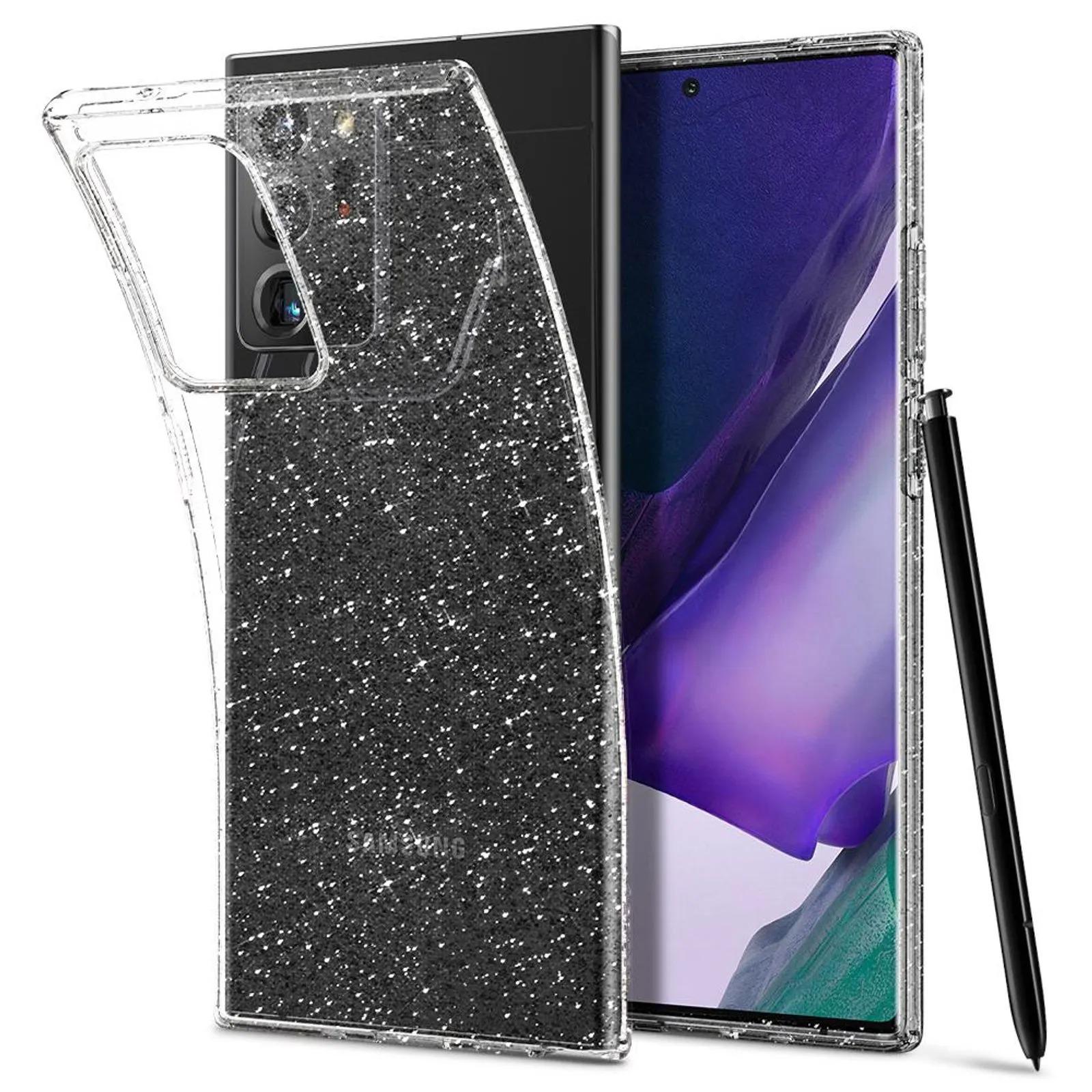 Чехол прозрачный с блестками Spigen Liquid Crystal Glitter ACS01390 для Samsung Galaxy Note 20 Ultra (6.9") Crystal Quartz