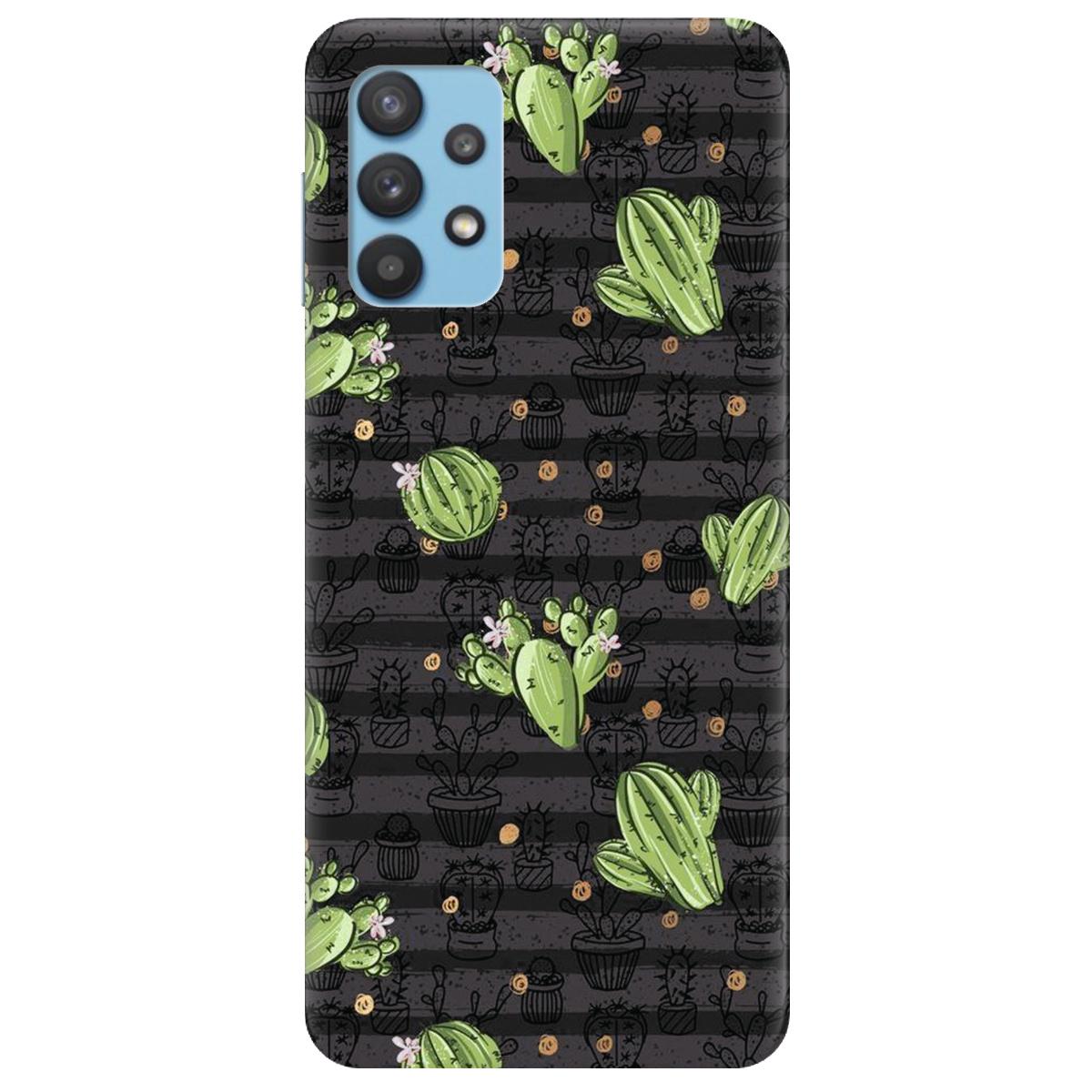 Силиконовый чехол Zorrov для Samsung Galaxy A32 - Cactus (15500040256121712)