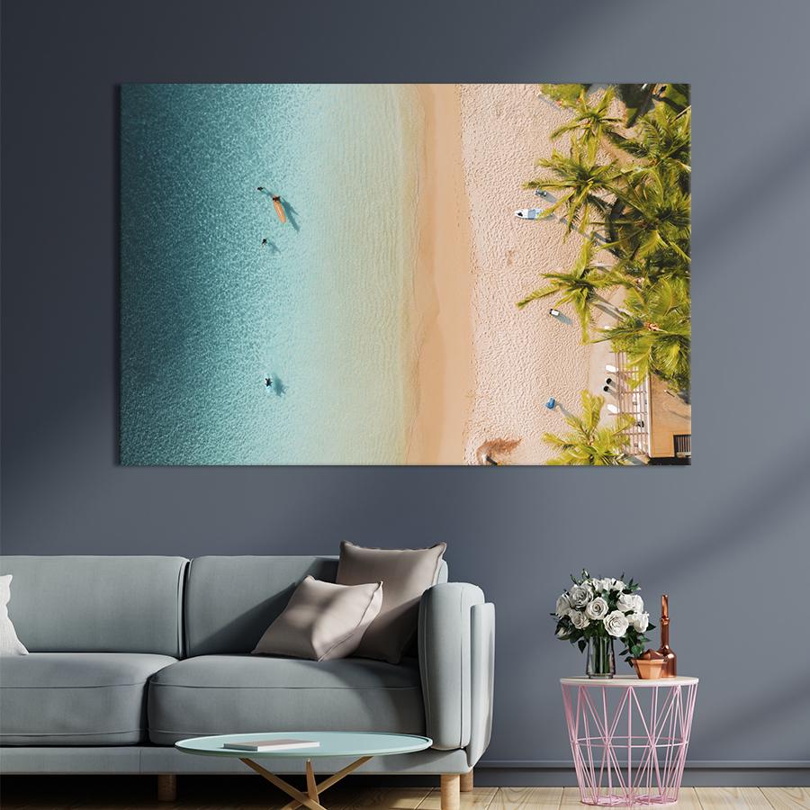 Настенний декор Красивый тропический пляж 51x34 см (1851-1)
