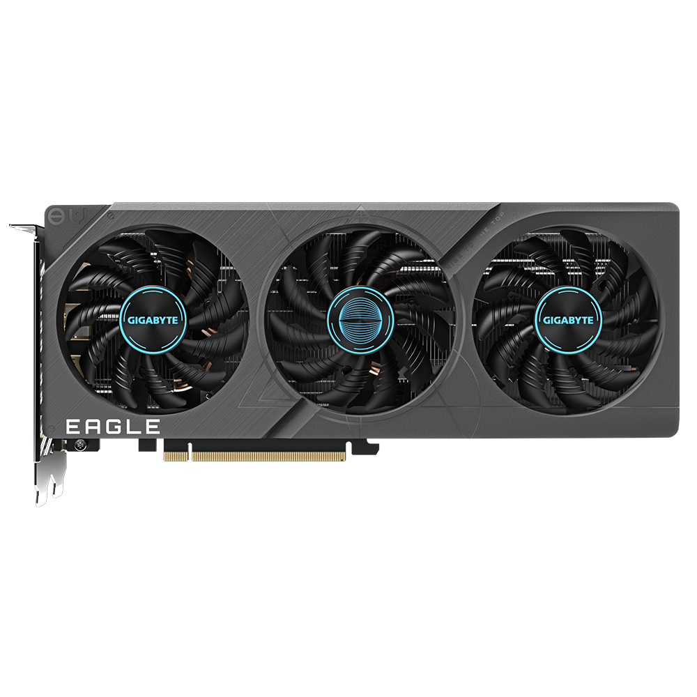 Видеокарта Gigabyte nVidia RTX4060Ti 8 ГБ GDDR6/18000 МГц (GV-N406TEAGLEOC ICE-8GD)