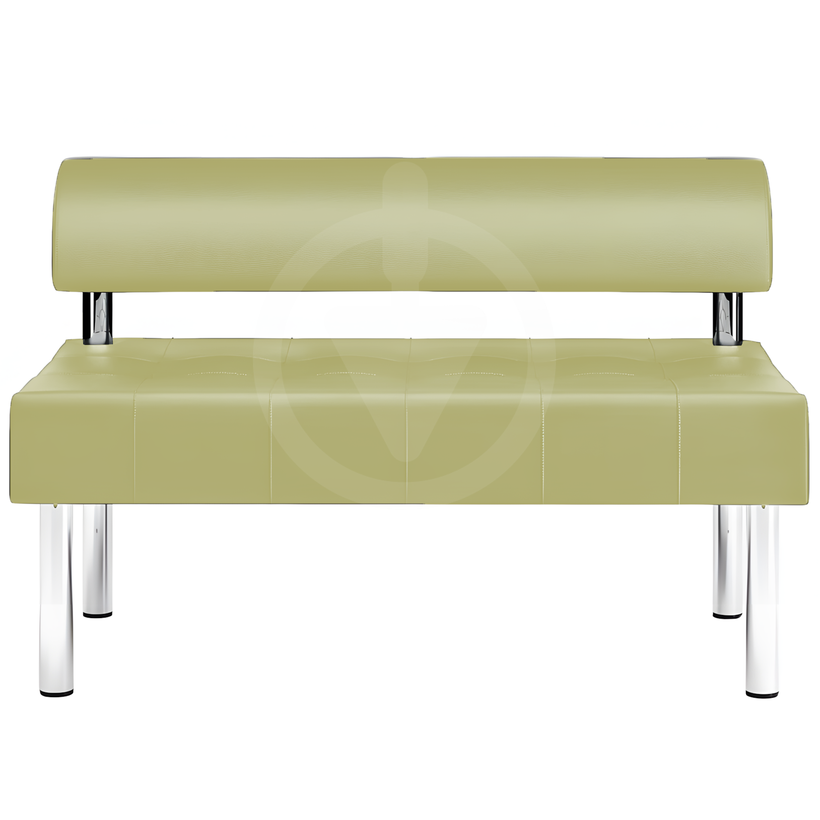 Диван офісний з прошивкою AVVS tech для очікування/приймальної 100 см Світло-оливковий (proshit-noga25-75x100-lol) - фото 2