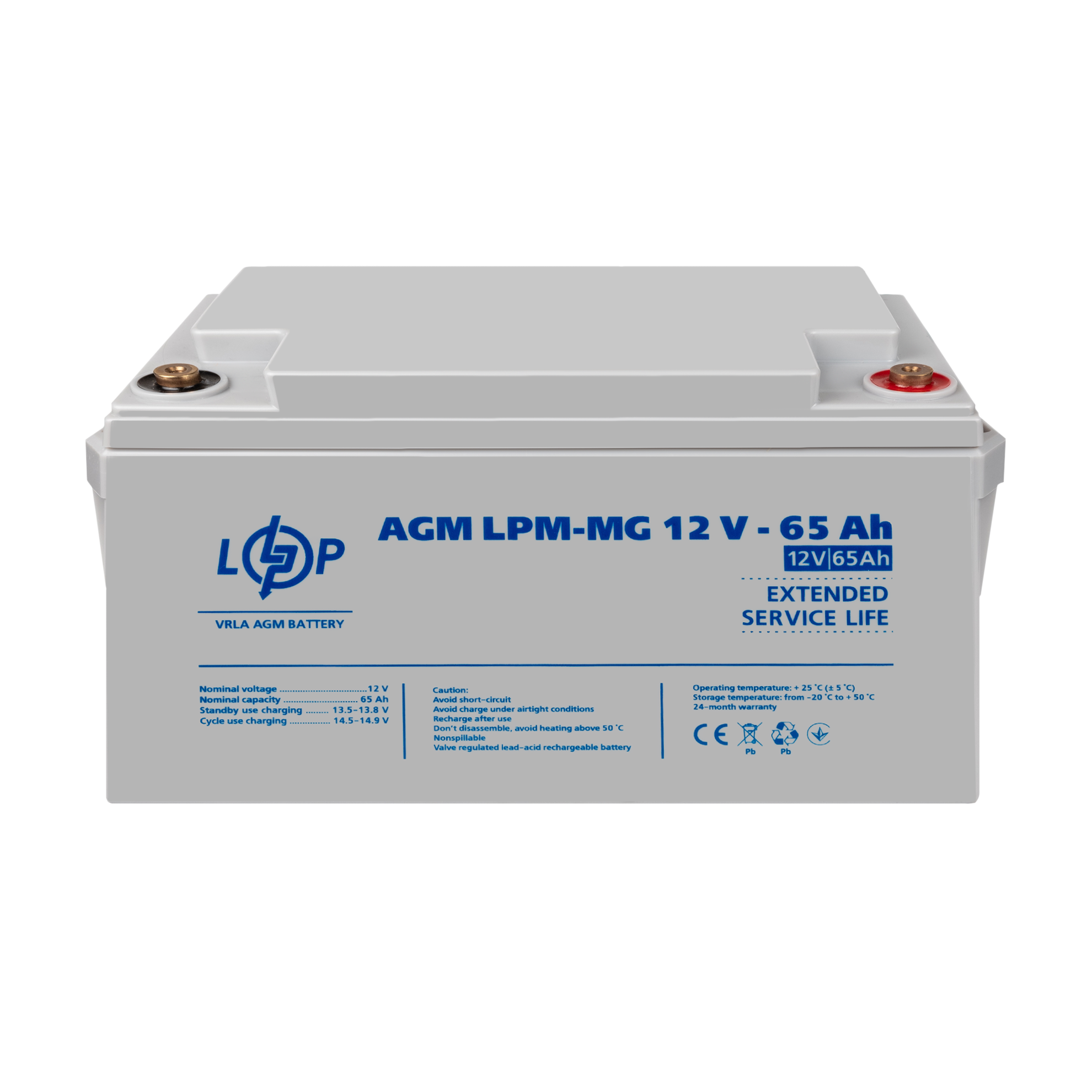 Акумулятор мультигелевий LogicPower LPM-MG 12V-65 Ah (26453710) - фото 2 Акумулятор мультигелевий LogicPower LPM-MG 12V-65 Ah (26453710) - фото 2