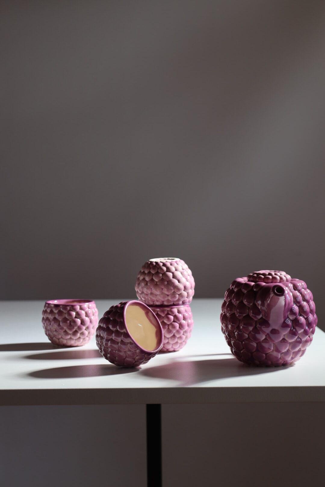 Набор для чайной церемонии Фиолетовый ягодный ручной работы (TS-23) - фото 3 Набор для чайной церемонии Фиолетовый ягодный ручной работы (TS-23) - фото 3