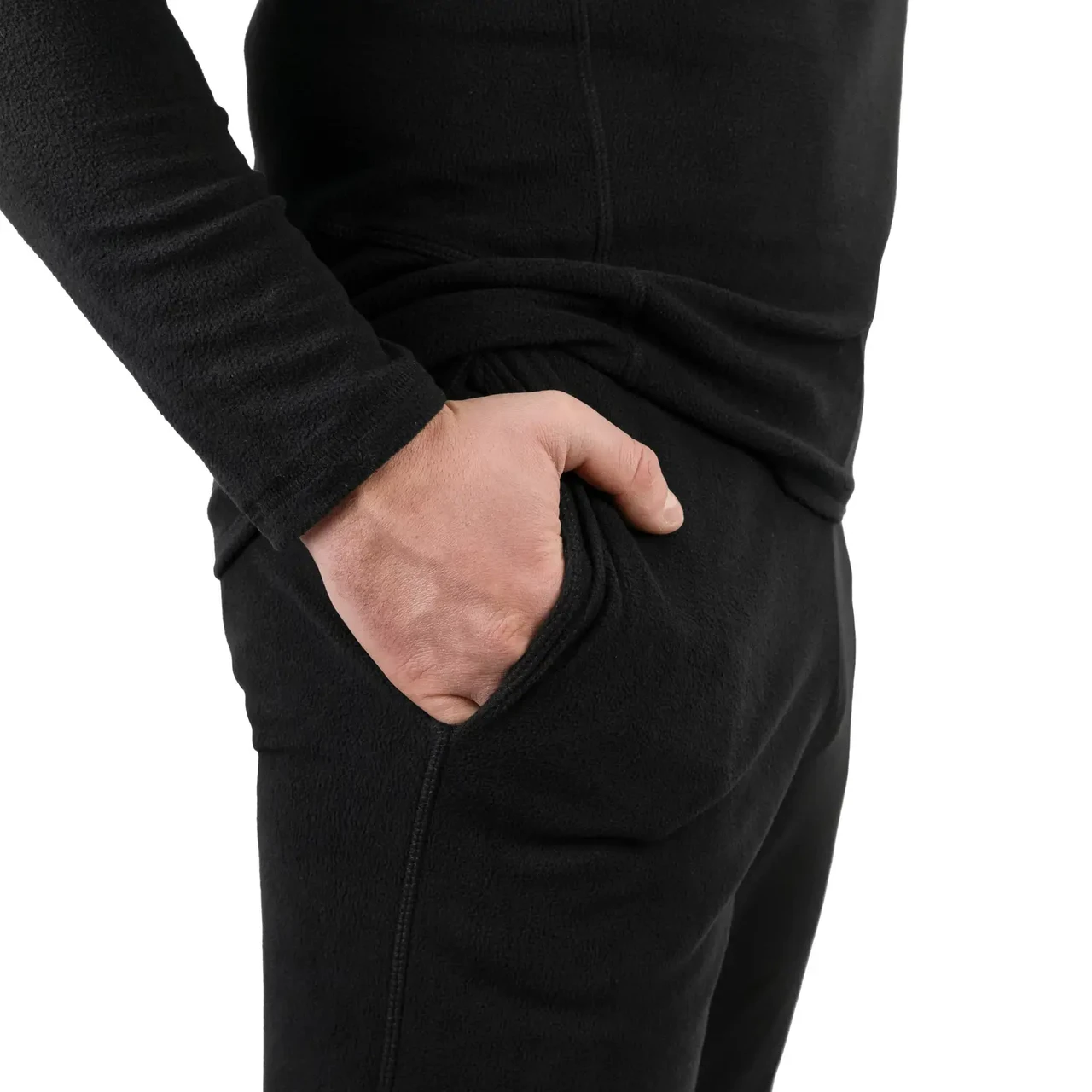 Комплект термобілизни Tribe Microfleece футболка/штани S Black (T-KA-0015-black-S) - фото 4 Комплект термобілизни Tribe Microfleece футболка/штани S Black (T-KA-0015-black-S) - фото 4