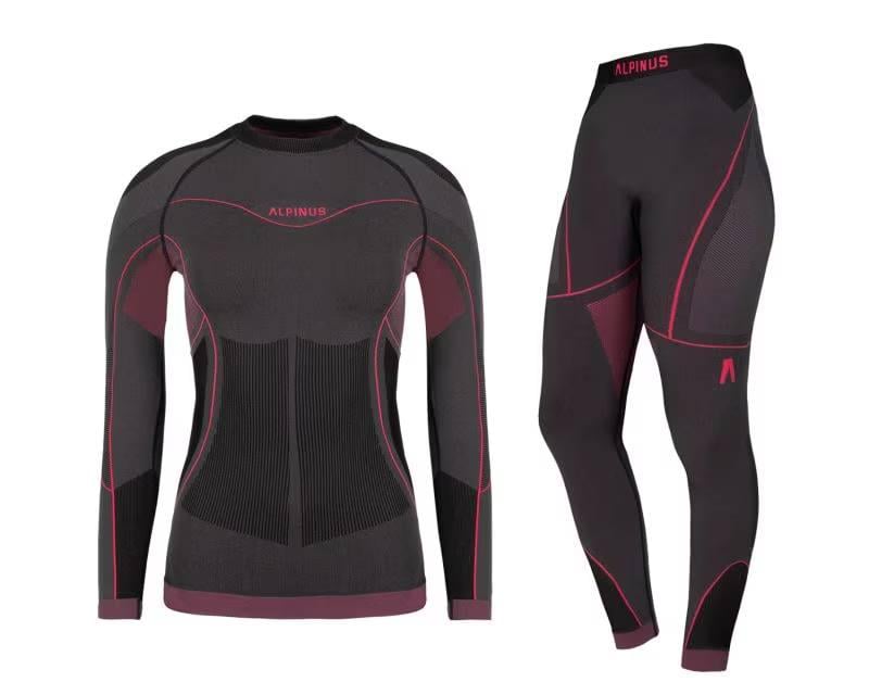 Комплект термобелья женского на зиму Alpinus Mora S Graphite/Pink (SI8925S) Комплект термобелья женского на зиму Alpinus Mora S Graphite/Pink (SI8925S)