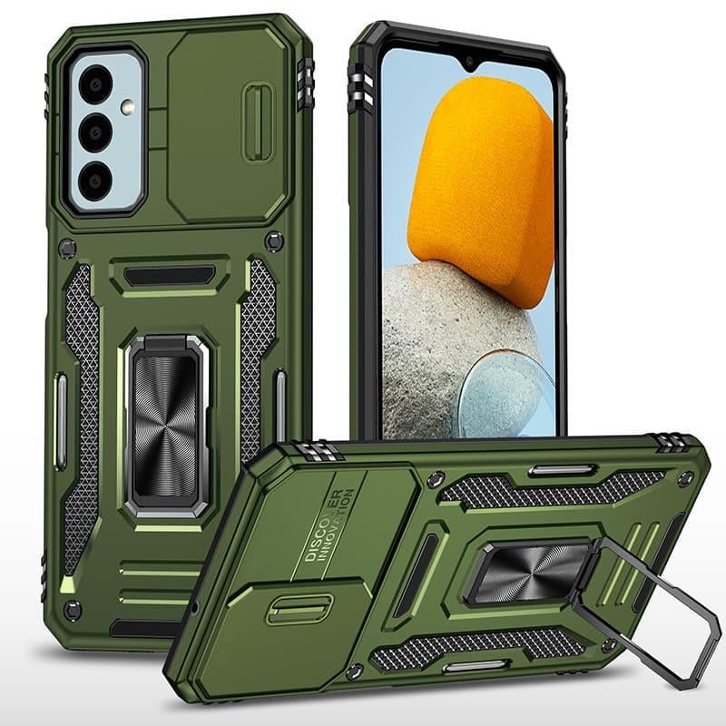 Противоударный чехол Camshield Army Ring для Samsung Galaxy M14 5G Army Green