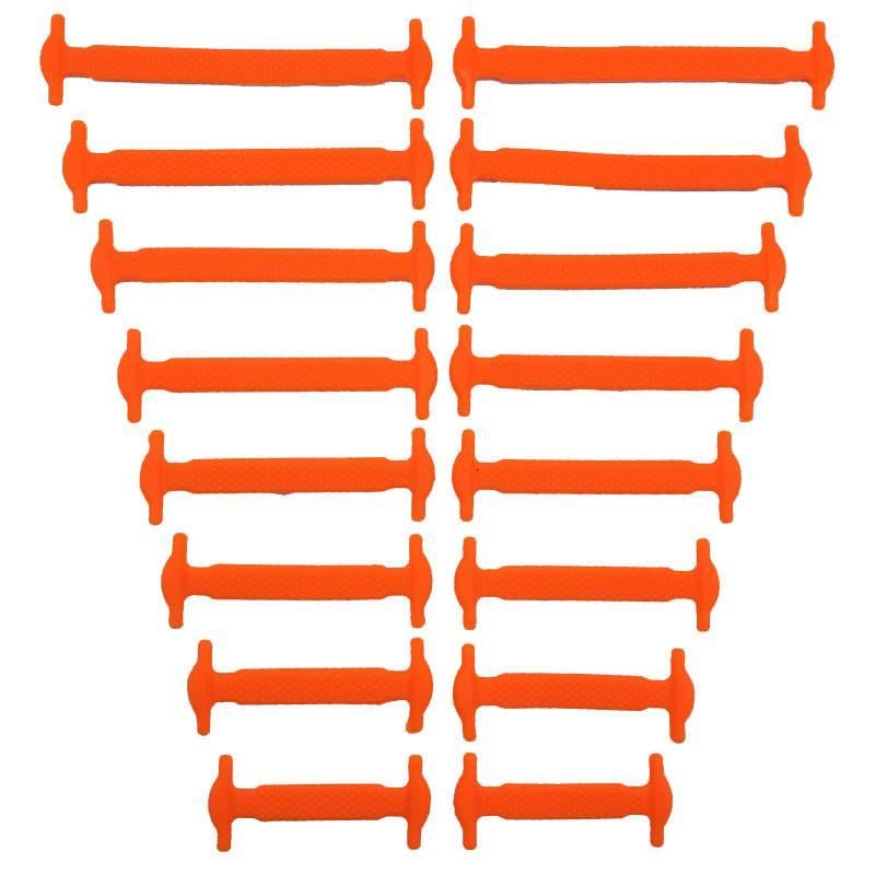 Шнурки для обуви силиконовые эластичные 16 шт. 8 пар Оранжевый - фото 1 Шнурки для обуви силиконовые эластичные 16 шт. 8 пар Оранжевый - фото 1