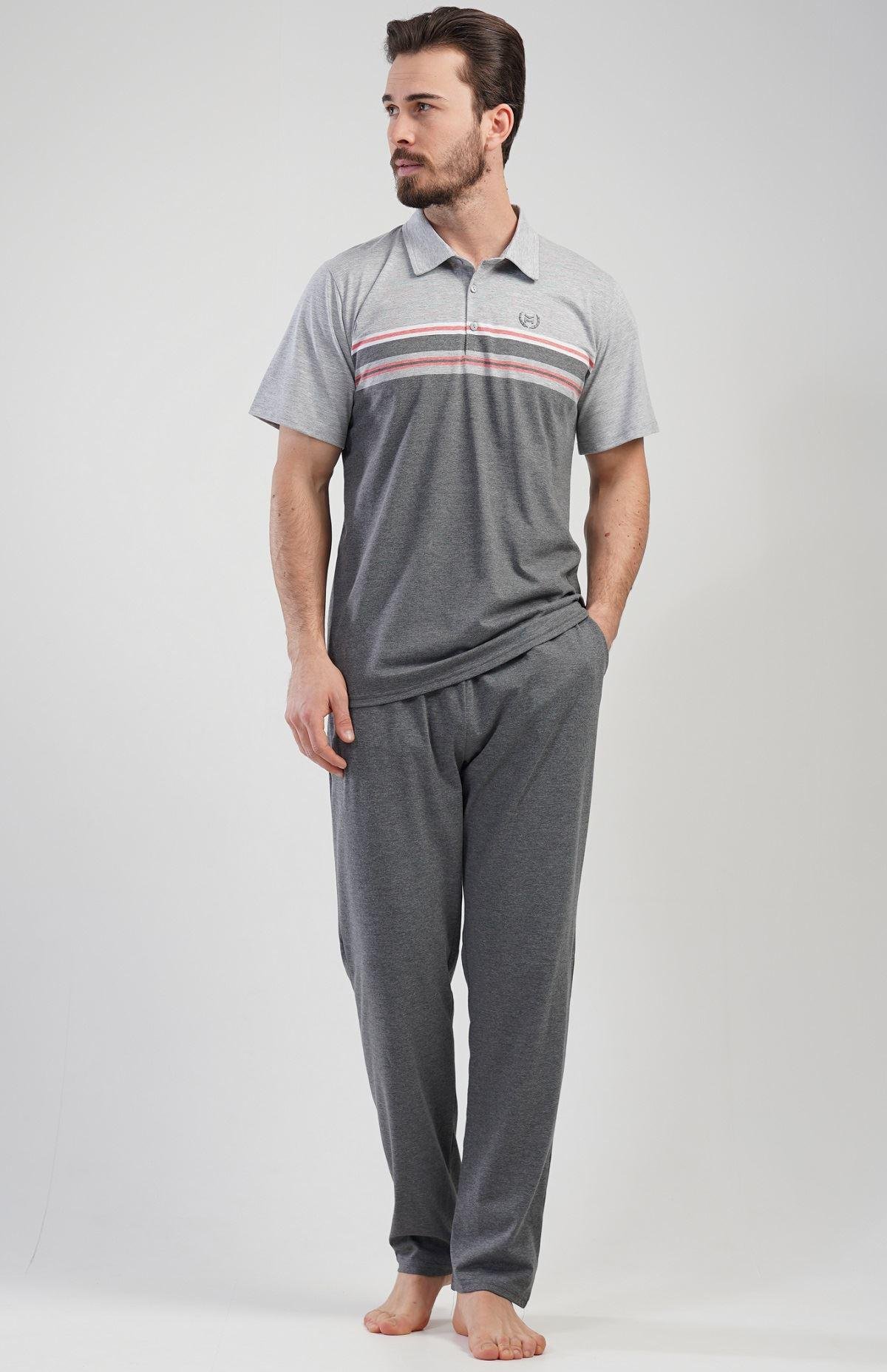 Домашний комплект Vienetta футболка/штаны L Серый (1090381)