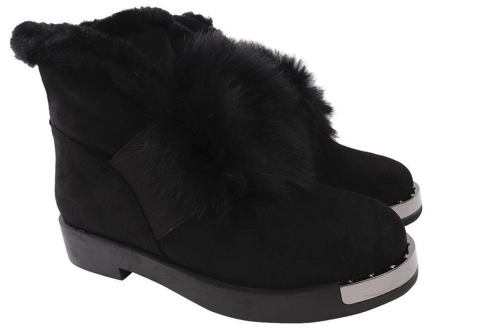 Ботинки женские Gelsomino из эко замши на платформе р. 38 Черный (155-9/22ZHC)