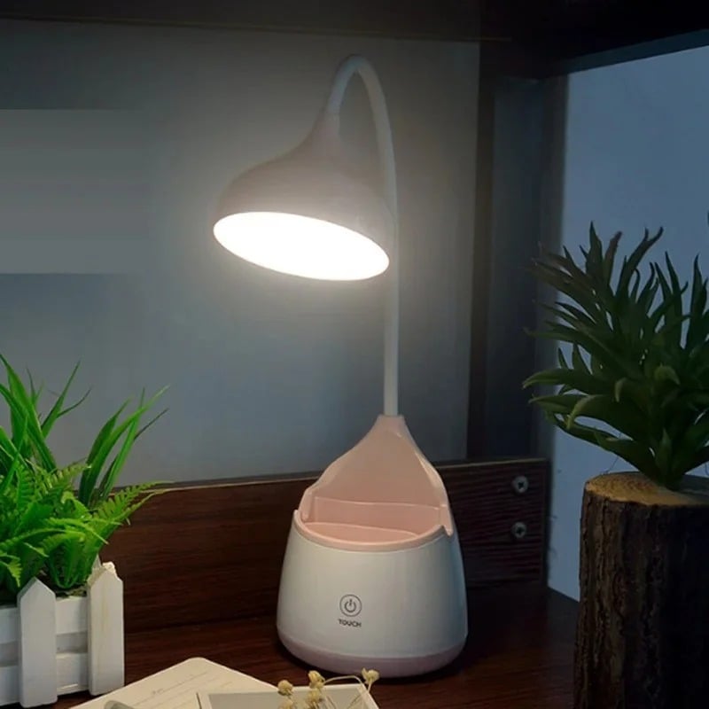 Настільна лампа Solar WD304 micro USB Рожевий (6971tyt) - фото 2