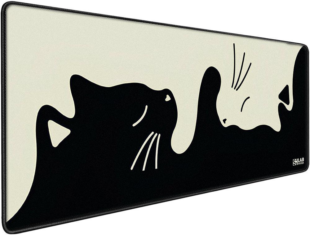 Коврик для мышки SHLab Cat SHM-792 70х30 см Black/White (37046) Коврик для мышки SHLab Cat SHM-792 70х30 см Black/White (37046)