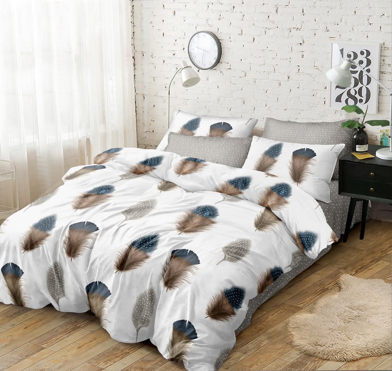 Комплект постельного белья Love You 203016 поплин двуспальный 175x220 см (7216)