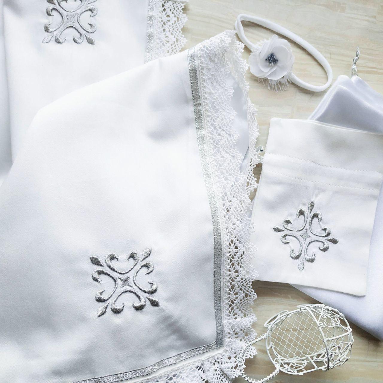 Крыжма для крещения Дар и мешочки для локона и хранения (2182014465) - фото 4