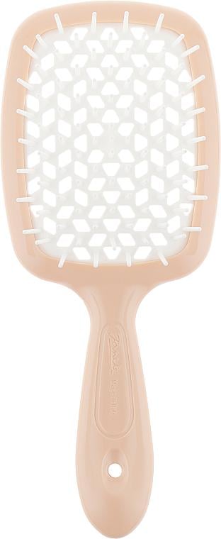 Щітка для волосся JANEKE Superbrush 20х8 см Персиковий з білим