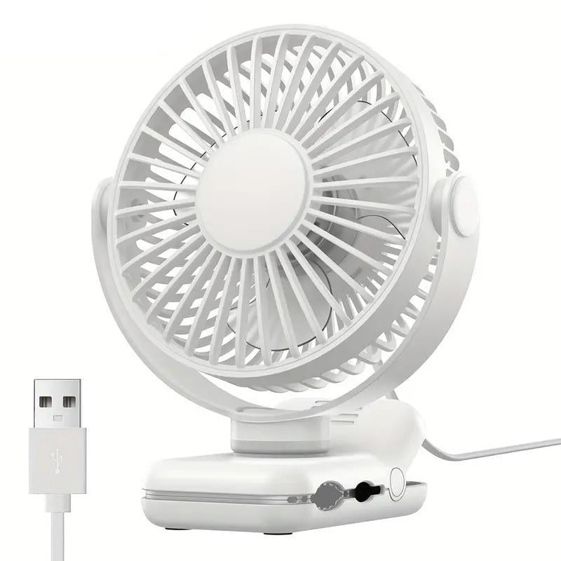 Вентилятор мини настольный USB TOPK Fan трехскоростной с зажимом (d0c53ef4)