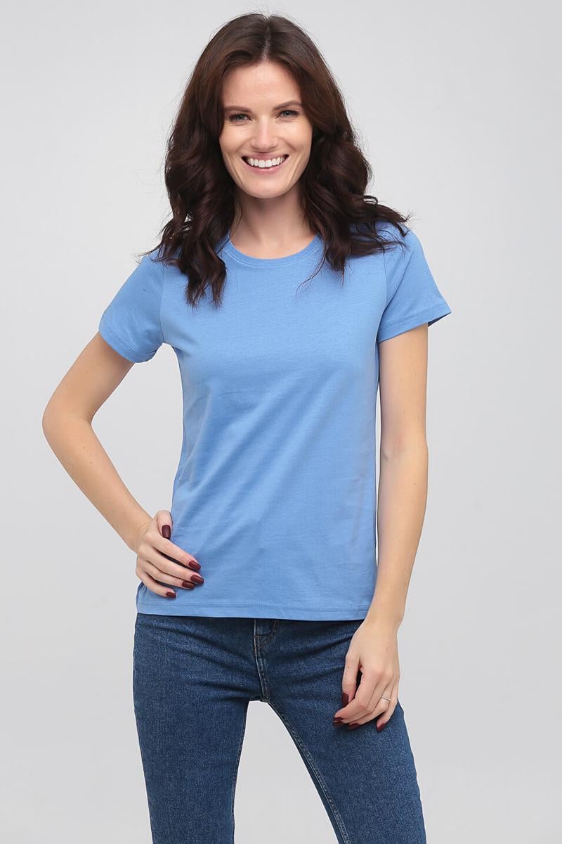 Футболка женская STEDMАN с хлопка 3XL Голубой