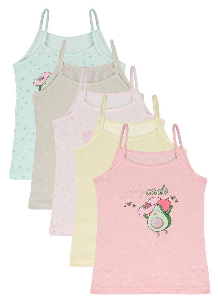 Майка для девочки на тонкой бретельке Donella 4347Y2 122-128 см Ассорти (71264)