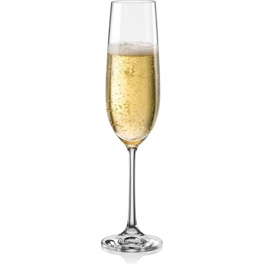 Набір бокалів Bohemia Viola 190 мл для шампанського 6 шт 40729 190 BOH (1109989106) Набір бокалів Bohemia Viola 190 мл для шампанського 6 шт 40729 190 BOH (1109989106)