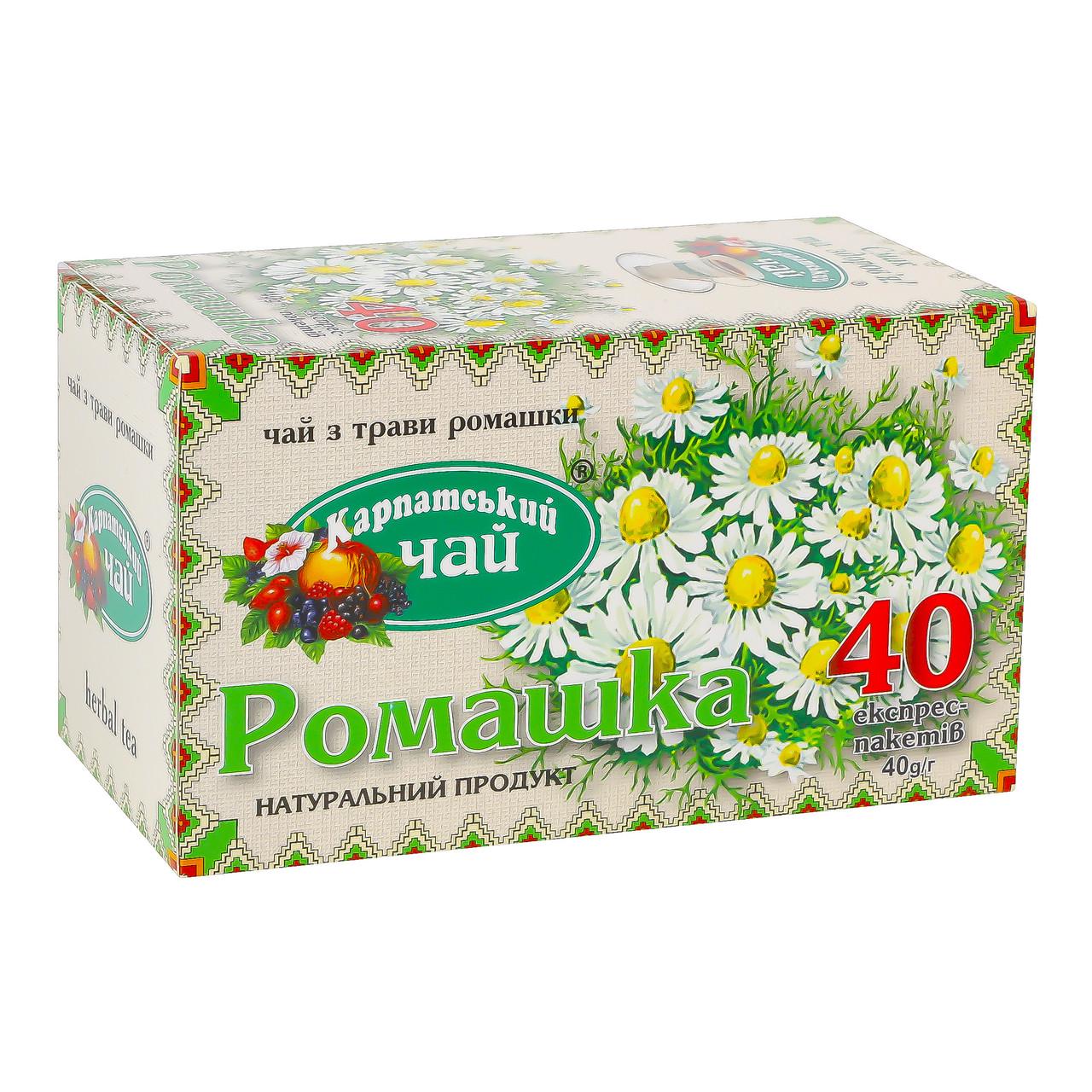 Чай травяной Карпатский чай Ромашка 40 пак. (4820024213448)
