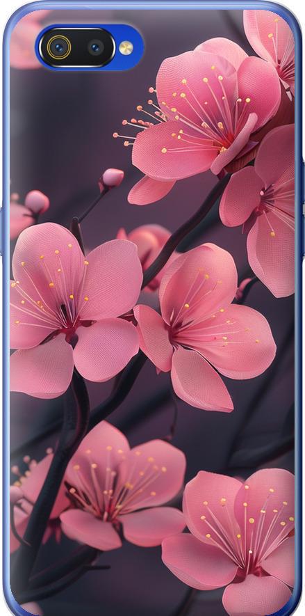 Чехол на Realme C2 Пурпурная сакура (6075u-1852-42517)