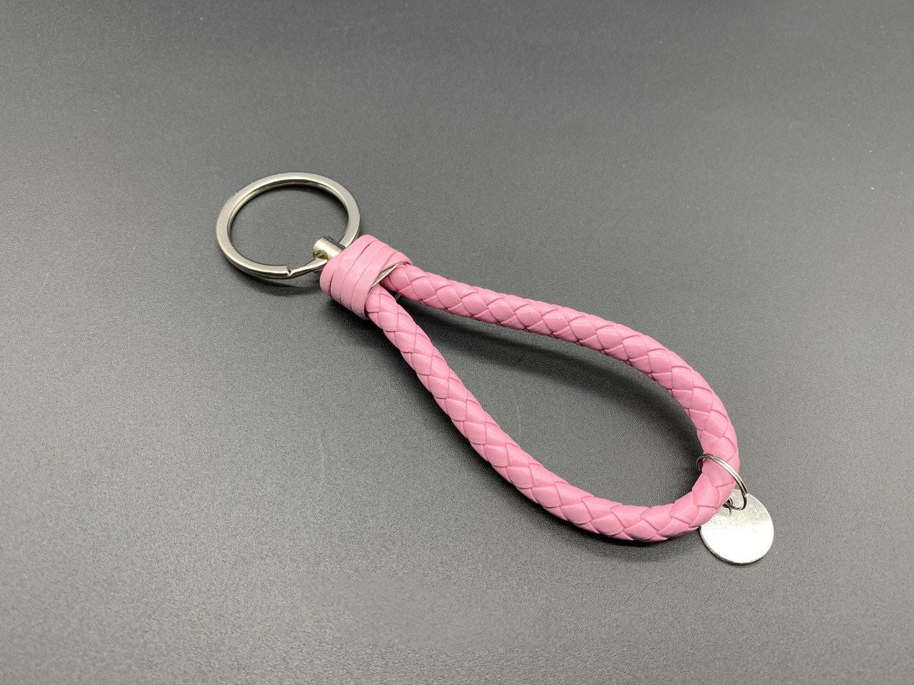Кольцо для ключей с ремешком 140х25 мм Розовый (842557317)