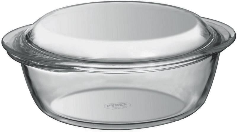 Кастрюля Pyrex Essentials 24х20х10 см круглая термостойкое стекло 1,6 л/0,5 л (204A000/7143)