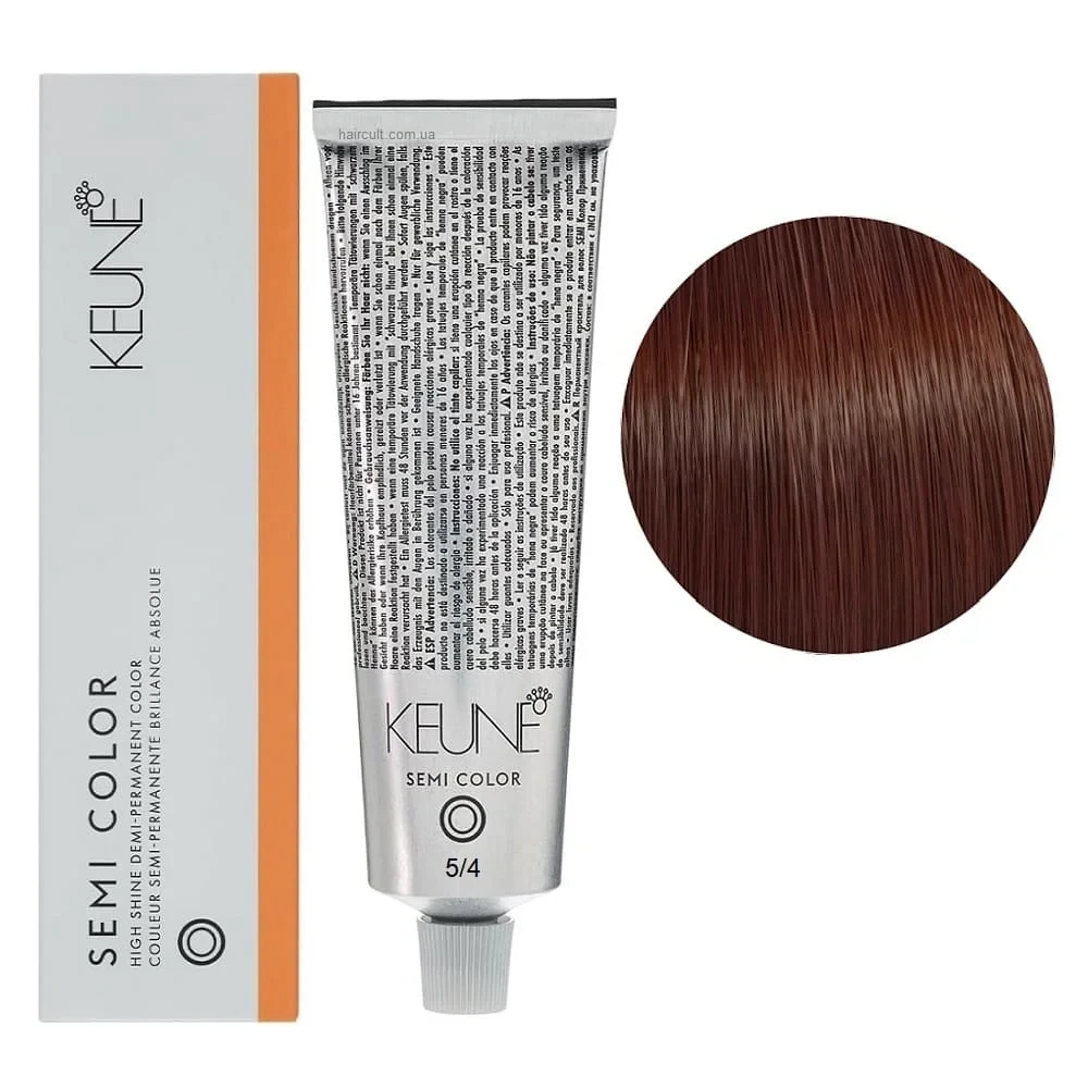 Краска тонирующая безаммиачная для волос Keune Semi Color 5.4 Light Copper Brown 60 мл