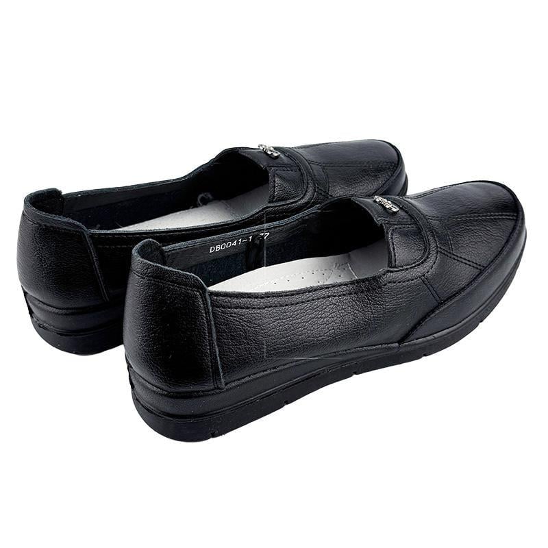 Мокасини жіночі шкіряні 2041-1 p. 40 25,5 см Чорний - фото 4