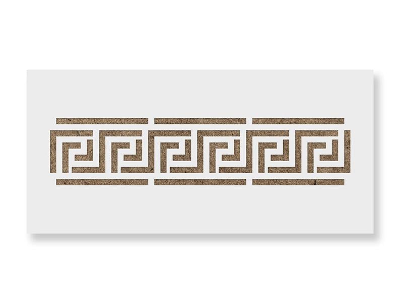 Трафарет многоразовый Узор Greece для стен 1 мм пластик 350х120 мм