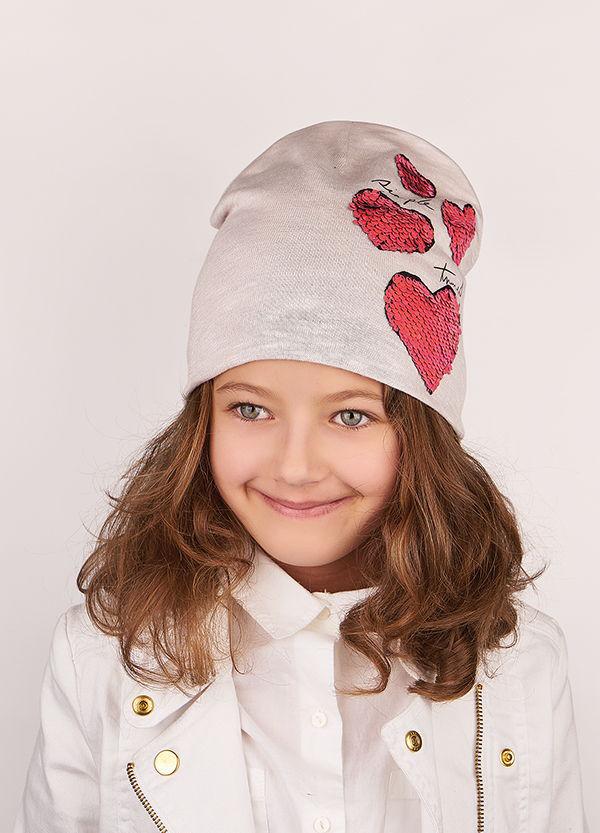 Демисезонная шапка Дембохаус р. 50 Кремовый Эдит