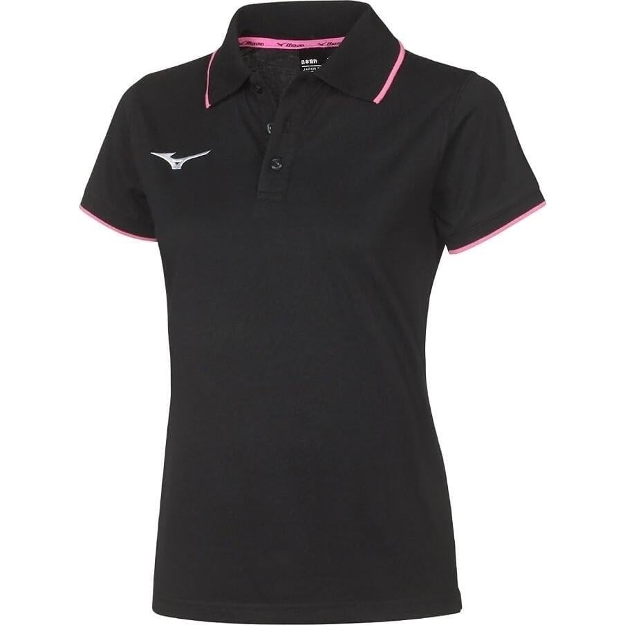 Поло женское Mizuno POLO M Черно-розовый (32EA7241-09)