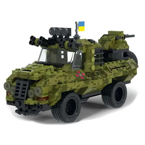 Конструктор пластиковый Армия техника Бронированный автомобиль 234 дет. в коробке 25,5х5х19 см (1911622161)