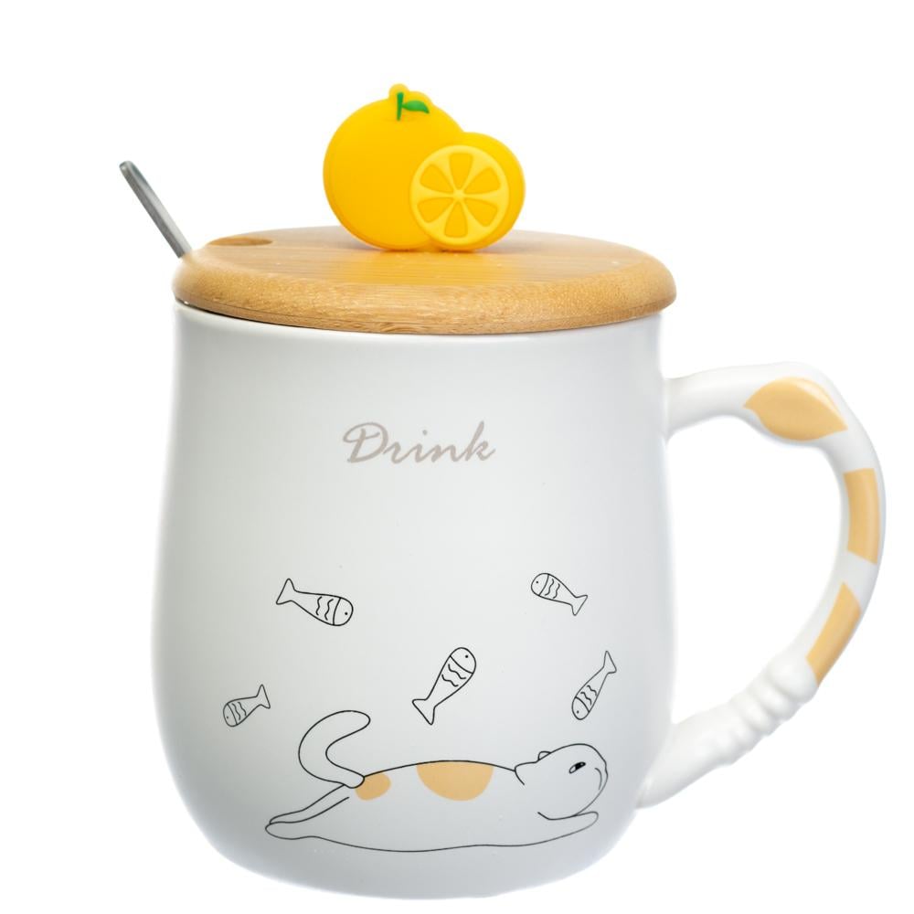 Керамическая чашка Elisey Drink Кот 400 мл (8805-017)