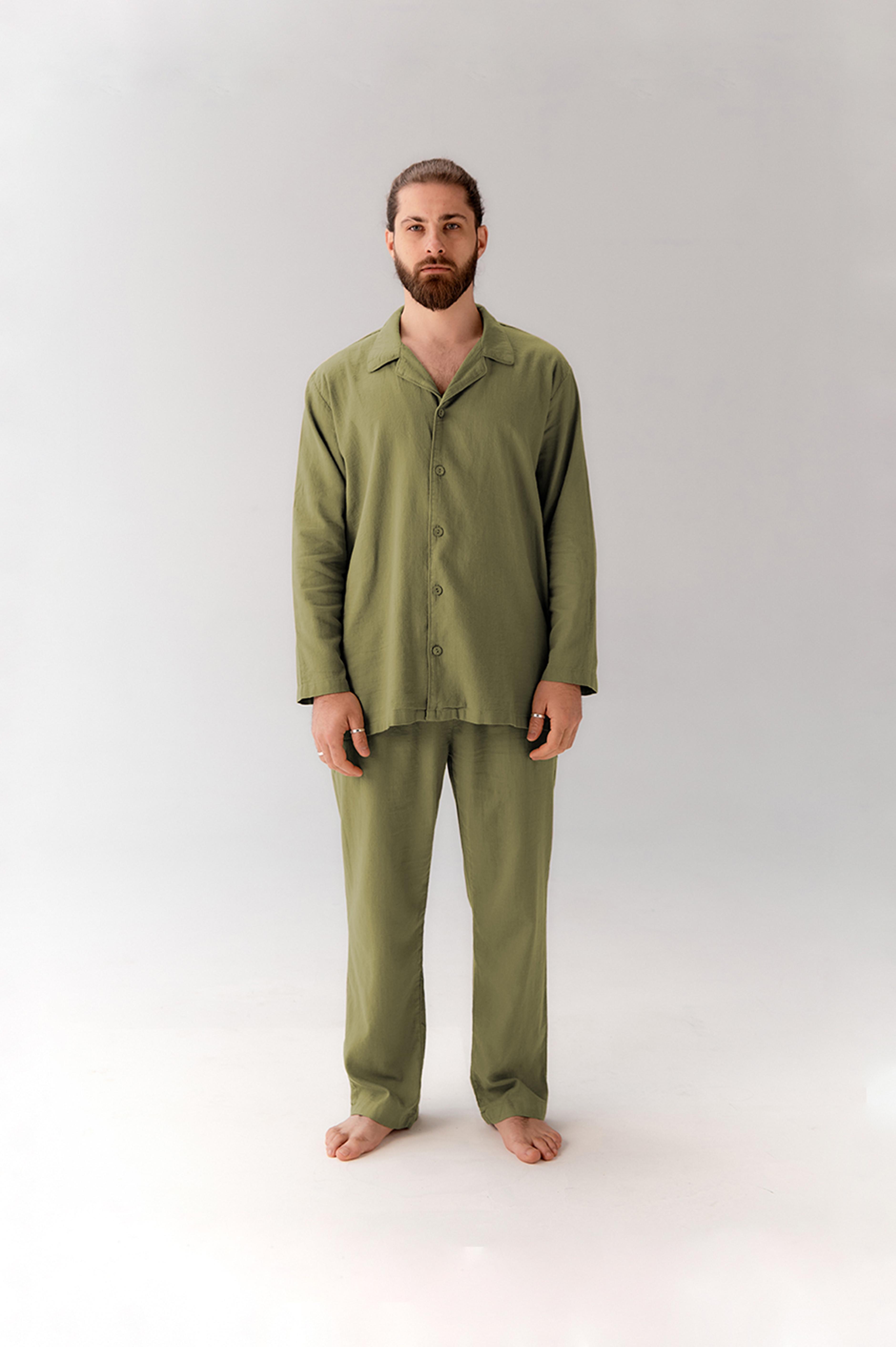 Пижама мужская Lotus Home Porta L Оливковый (26843083)