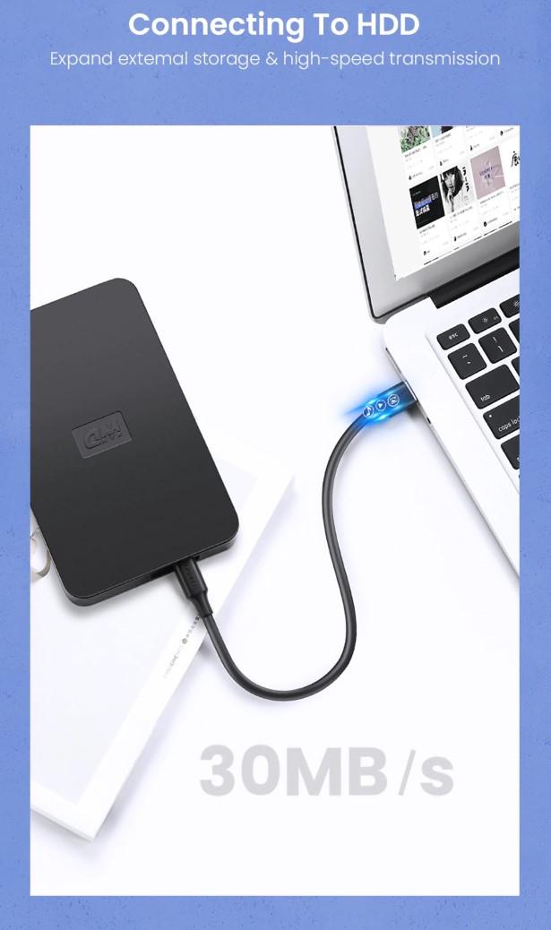 Кабель зарядний Ugreen Mini USB 1 м Black (US132) - фото 6 Кабель зарядний Ugreen Mini USB 1 м Black (US132) - фото 6