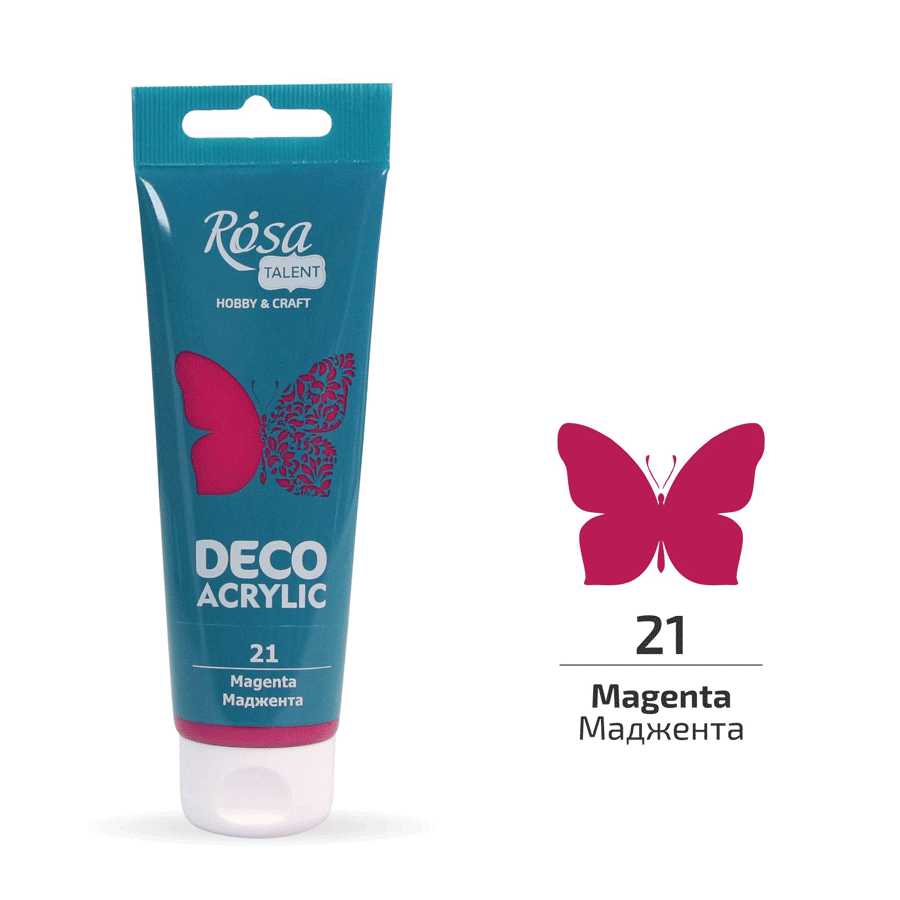 Акриловая краска ROSA Talent 322221 4 шт. 75 мл Маджента матовый/21 (4823098529545) - фото 1 Акриловая краска ROSA Talent 322221 4 шт. 75 мл Маджента матовый/21 (4823098529545) - фото 1