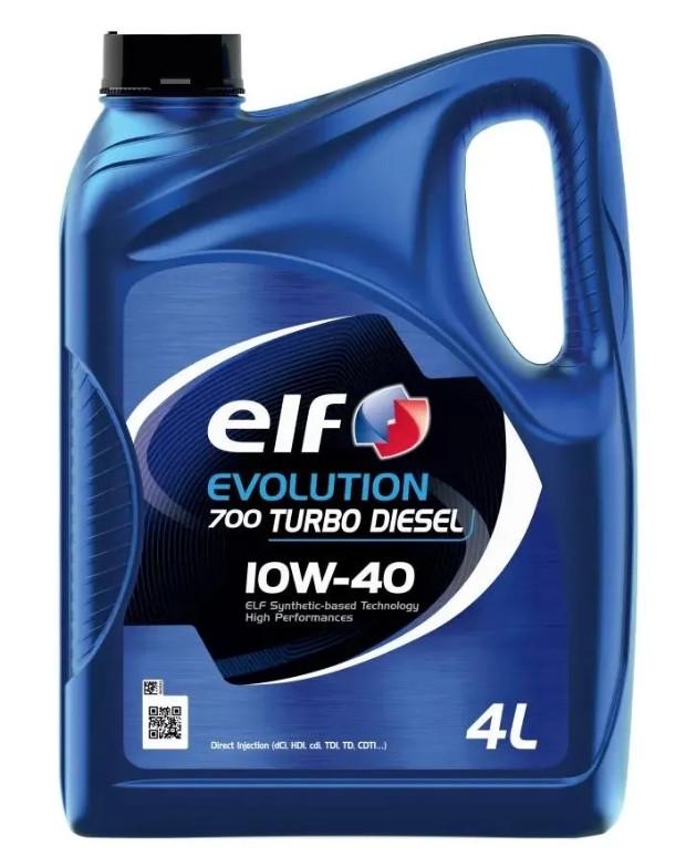 Моторное масло Elf Evolution 700 Turbo Diesel A3/B4 SN/CF 10W-40 4 л (11140501)