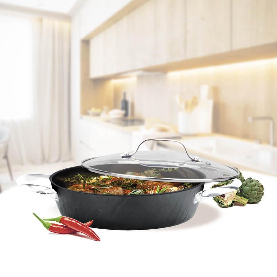 Сотейник Maestro Shallow з кришкою 26 см (MR-4426-S) - фото 2 Сотейник Maestro Shallow з кришкою 26 см (MR-4426-S) - фото 2