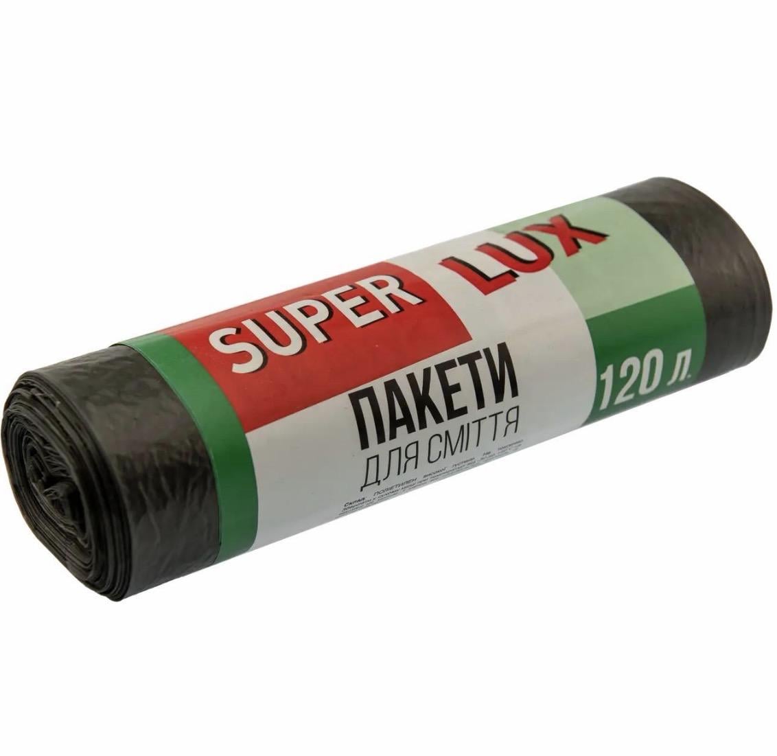 Пакеты для мусора Super Luxe 120 л 10 шт. (3002520318) Пакеты для мусора Super Luxe 120 л 10 шт. (3002520318)